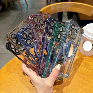 Bán Buôn Trong Suốt Vít Từ Tính Của Chim Tổ Kim Loại Khung Bốn Góc Chống Mùa Thu Trường Hợp Điện Thoại Cho <span class=keywords><strong>Iphone</strong></span> 17 16 15 14 Pro Max - Product Image 1