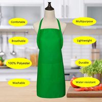 Tablier promotionnel de jardinage, de cuisine et de barbecue pour adultes (hommes et femmes), lavable en machine, à 2 poches, avec sublimation couleur
