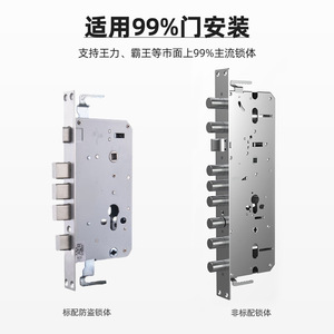 Smart Electronic Lock Stainless Steel <b>Card</b> Password Unlock Rental Housing Security Door 12mm Thickness - Product Image 4