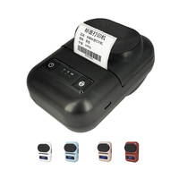 Printer Label Thermal Nirkabel Mini Tanpa Tinta, Pembuat Stiker Portabel Bluetooth untuk Usaha Kecil