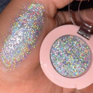 Maquillaje de Ojos de etiqueta privada, pigmento alto, sombra de ojos con brillo holográfico único prensado multicromo metálico de larga duración - Product Image 1