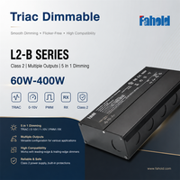 Driver LED AC-DC étanche 24V 100W-384W à intensité variable (Triac/Phase Cut) pour éclairage extérieur et bande LED
