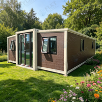 FLKT Maison conteneur modulaire préfabriquée à faible coût de 20 pieds, pliable et extensible, structure en acier, clinique/bureau/camp portable