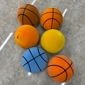 Balón de <span class=keywords><strong>Baloncesto</strong></span> de Peluche de 24 cm con Logotipo Personalizado, Sensación Realista, Mayor <span class=keywords><strong>Rebote</strong></span>, Sin Ruido, Tamaño 7, Balón de <span class=keywords><strong>Baloncesto</strong></span> para Entrenamiento en Interiores - Product Image 3