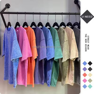 Áo thun nam chất lượng cao 100% cotton, phong cách đường phố hip hop vintage, dáng rộng, 230 GSM, in logo tùy chỉnh bằng kỹ thuật in lụa - Product Image 2