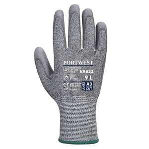 PORTWEST - VA622G7RL gant gris paume polyuréthane coupe MR-GANTS EAN 5036108274475 - Product Image 2