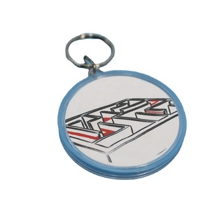 Mini labyrinthe magique promotionnel en acrylique et plastique, <span class=keywords><strong>porte</strong></span>-clés rond, jeu de <span class=keywords><strong>puzzle</strong></span>, logo <span class=keywords><strong>personnalisé</strong></span>, entraînement cérébral, <span class=keywords><strong>porte</strong></span>-clés souvenirs - Product Image 4