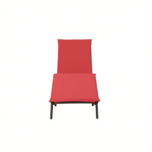 Tumbona de Ratán con Cojín Relleno de Espuma, Estructura de Acero con Recubrimiento en Polvo, Muebles de Exterior de Diseño Contemporáneo - Product Image 1