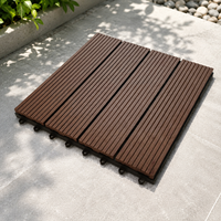 Dalles de terrasse en WPC MYY à emboîtement, antidérapantes, imperméables, carrées, en composite, pour balcon, patio, jardin, extérieur