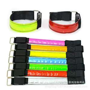 Los artículos más vendidos, <span class=keywords><strong>pulsera</strong></span> Led Slap, brazalete luminoso, brazalete LED deportivo personalizado para correr, brazalete Cheer Bangle Flash Nylon Slap Band - Product Image 4