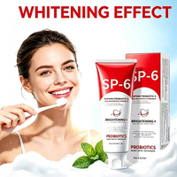 Dentifrice Blanchissant Probiotique SP-6 Marque Privée 120g Élimination des Taches Protection des Gencives Soin Buccal Probiotique Usine ODM