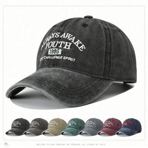 Casquettes de baseball vintage non structurées en coton lavé avec logo brodé personnalisé pour hommes – Vente en gros - Product Image 1