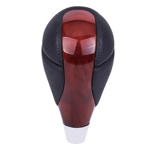 Toyota Car Gear <b>Knob</b> Black Wood Grain Leather Ergonomic Manual <b>Shift</b> <b>Knob</b> JM2-24 - Product Image 1