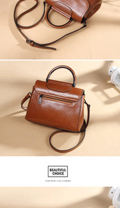 Bolsos de Hombro de Moda Estilo Coreano para Mujer, Bolsos de Mano de Cuero Genuino de Alta Calidad - Product Image 5