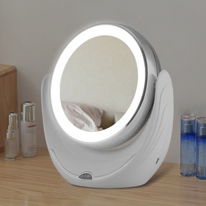 Gương Trang Điểm Hai Mặt LED Gương Mỹ Phẩm Phóng Đại 10 Lần Kèm Đèn Gương Trang Điểm Có Thể Sạc Lại - Product Image 1