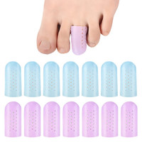 Nouveaux protège-orteils perforés en SEBS, anti-ampoules et soulageant la douleur ; protège-orteils respirants pour les grands et petits orteils, chaussettes pour orteils