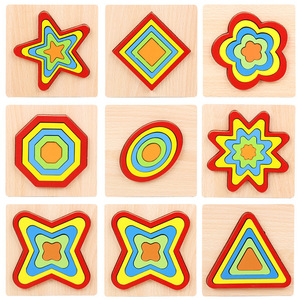 Puzzle in Legno Montessori con Forme Geometriche, Gioco Educativo <span class=keywords><strong>per</strong></span> l'Apprendimento Precoce, Gioco <span class=keywords><strong>di</strong></span> Abbinamento con Pioli <span class=keywords><strong>per</strong></span> <span class=keywords><strong>Bambini</strong></span> - Product Image 4