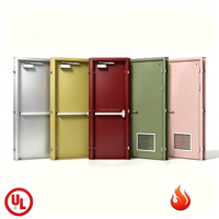 Puerta de Acero Contra Incendios con Clasificación de 180 Minutos, Resistente, Personalizable, para Salida de Emergencia en Escaleras, la Mejor Puerta de Acero Contra Incendios