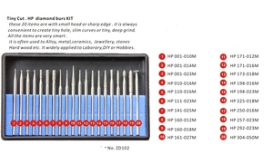 Rebaba de diamante Dental, Kit de rebaba de diamante pequeña y pequeña, HP - Product Image 6