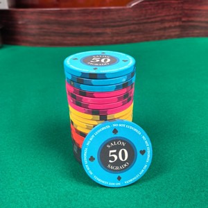 Fichas de Cerámica Personalizadas de Fábrica de 10g para Póker, 39x3.3mm, Alta Calidad de <span class=keywords><strong>Casino</strong></span>, Cualquier Diseño Personalizable para Juegos de Apuestas - Product Image 2