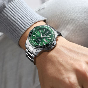 Para 2596 OEM caja de aleación mecánica reloj automático de hombre con calendario de banda de acero inoxidable de negocios - Product Image 2