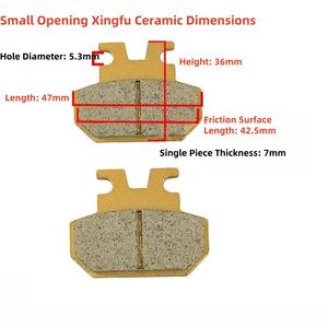 Pièces et accessoires de moto, plaquettes de frein pour vélo électrique, plaquettes de frein en céramique résistantes à l'usure, adaptées aux garnitures de frein à disque Aima - Product Image 6