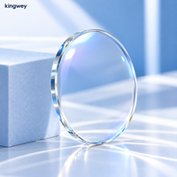 Verres optiques semi-finis en résine monofocale à deux composants, avec revêtement HMC UV420 SF 1.61 MR8, transparents, anti-lumière bleue, pour lunettes