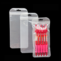 Tas pensil alat tulis pvc bening banyak gaya kualitas tinggi