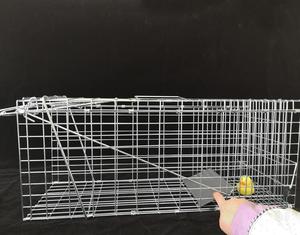 Nhân đạo Kim Loại Lớn sống hoang dã chó sói sóc thỏ con chó mèo chuột Chuột lồng bẫy cáo động vật Bẫy bắt Hoang Dã - Product Image 5