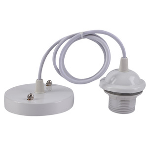 E27 Edison trần ánh sáng màu đen cổ điển ánh sáng mặt dây chuyền phù hợp giữ đèn với 1Meter Cáp - Product Image 1