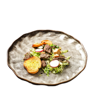 Service de vaisselle Japandi en porcelaine mate, écologique et de luxe, pour restaurants occidentaux, hôtels 5 étoiles et buffets, commande en gros 24 pièces