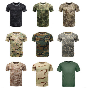 Polo Tactique Militaire <span class=keywords><strong>Homme</strong></span> à Manches Courtes, Boutonné, <span class=keywords><strong>Vert</strong></span> Camouflage Désert, Tactique de Combat, Vente en Gros - Product Image 1