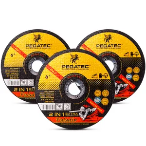 PEGATEC 4.5 5 6 7 9 14 pouces outils abrasifs disque de coupe en métal Inox roue de coupe 150x1.6x22.2mm disque de coupe pour métal