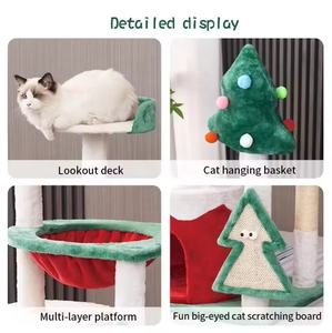 <span class=keywords><strong>Natale</strong></span> serie gatto arrampicata telaio letto gatto albero Scratching Board Sisal Villa integrato Non occupante giocattolo per il gioco del gatto - Product Image 3