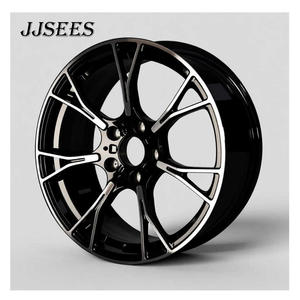 JJSEES Llanta de coche de pasajeros escalonada de 18, 19, 20 pulgadas, con acabado negro mecanizado, 5X112 5X120, para <span class=keywords><strong>BMW</strong></span> M2 M3 M4 F10 F25 F30 E36 - Product Image 1