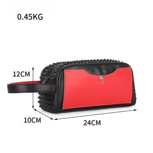 2025 nouveau sac pour hommes sac à main pour hommes Style Punk Rivet sac à la mode personnalisé hommes et femmes sac à main universel - Product Image 4