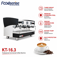 Mesin Kopi Espresso Komersial Dua Grup Pembuat Kopi Cappuccino Dengan Merek Impor