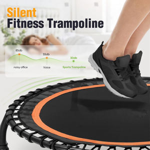 Rouser Fitness portatile Mini trampolino rotondo silenzioso rimbalzo stabile con manico regolabile in schiuma per bambini adulti che salta - Product Image 5
