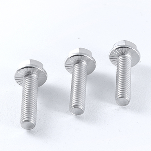 20 piezas/bolsa, tornillos hexagonales de brida de acero inoxidable 304, con dientes, M4 M5 M6 M12, tornillos de cabeza hexagonal externa con brida, lisos, GB5787 - Product Image 5