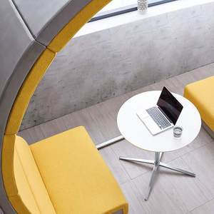 Sofás modernos para reuniones de oficina con respaldo alto Juego de sofás de tela Cabina de teléfono para asientos de privacidad de oficina - Product Image 4