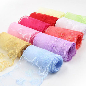 COOMAMUU de adornos de encaje de <span class=keywords><strong>tela</strong></span> de encaje bordado Flor de DIY coser ropa de encaje decorativo cinta - Product Image 4