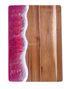<span class=keywords><strong>Tabla</strong></span> de <span class=keywords><strong>cortar</strong></span> de <span class=keywords><strong>madera</strong></span> de gran oferta con <span class=keywords><strong>tabla</strong></span> de charcutería de resina con patrón de ola Oceánica para servir queso - Product Image 1