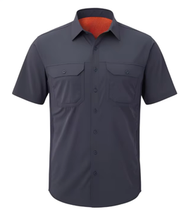 Camicie da Pesca Estive da Uomo all'Ingrosso, Maniche Corte, Tasche, Bottoni Frontali, Casual, Traspiranti, Asciugatura Rapida, UPF 50+, per Escursionismo - Product Image 5