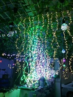 Petites ampoules LED rechargeables avec boîte à piles, guirlande lumineuse décorative d'extérieur, éclairage de travail, guirlande lumineuse en fil de cuivre avec télécommande