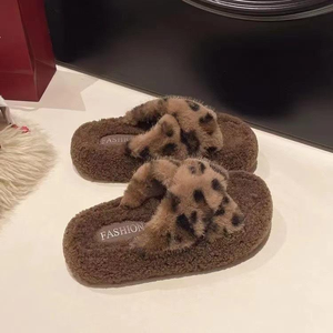 Venta al por Mayor de Suelas de PVC de Alta Calidad, Pantuflas Modernas, Forro de Piel Sintética, Zapatos Planos para Mujer al por Mayor - Product Image 6