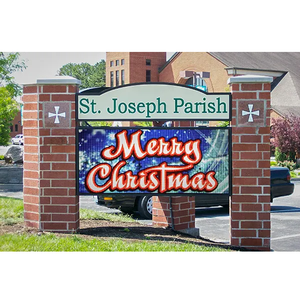 Écran LED portable extérieur de haute qualité P2.6 P2.9 P3.91 P4.81 pour la diffusion d'informations communautaires, les événements de la congrégation, le <span class=keywords><strong>duomo</strong></span>, l'église - Product Image 2