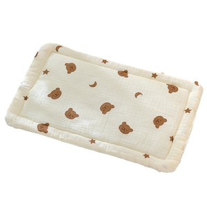 เจี้ยนมู่หมอนเด็ก 25x40 ซม. ผ้าฝ้ายแท้ผ้ากอซรูปสี่เหลี่ยมผืนผ้าโพลีเอสเตอร์บรรจุสำหรับทารกแรกเกิดรองรับการนอนหลับสไตล์ฤดูใบไม้ผลิฤดูร้อน - Product Image 3