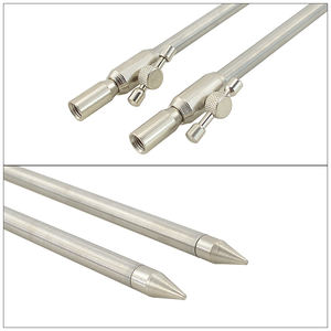 De acero inoxidable carpa pesca <span class=keywords><strong>Pod</strong></span> <span class=keywords><strong>2</strong></span> piezas Banco palos <span class=keywords><strong>2</strong></span> piezas Buzz barras de soporte - Product Image 3