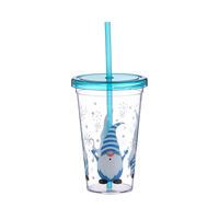 Gobelet en plastique réutilisable écologique de 700 ml, motif dessin animé mignon, personnalisable par sublimation, populaire auprès des adultes, idéal pour les fêtes