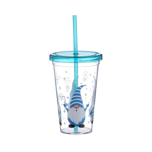 Vaso de Plástico Reutilizable de 700 ml con Pajita y Tapa, Diseño de Dibujos Animados, Personalizable por Sublimación, Popular entre los Niños, 24 oz - Product Image 3